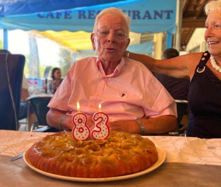 Rolland Demange celebró sus 83 años luego de haber estado al borde de la muerte por coronavirus.(Foto: Nuevo Dia)