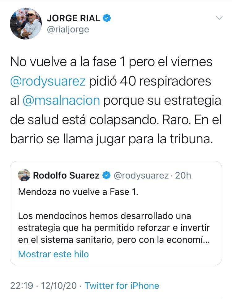 El tuit contra Suarez.