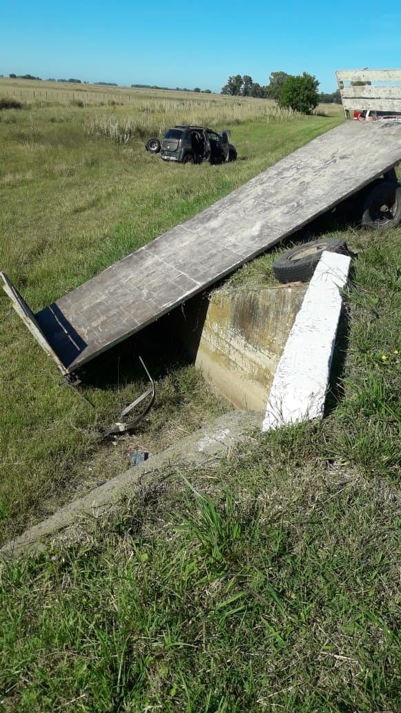 Chocaron dos vehículos en el Km 219 de la Ruta 3