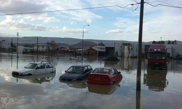 El temporal dejó grandes pérdidas en Comodoro.