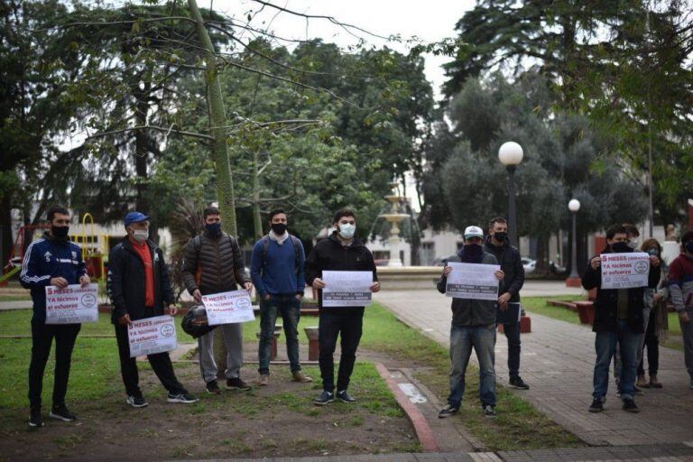 Manifestación de Fútbol 5 Gualeguaychú
Crédito: ElDía