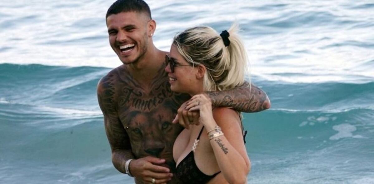 Moria mostró las fotos sin retoques de Wanda Nara en la playa