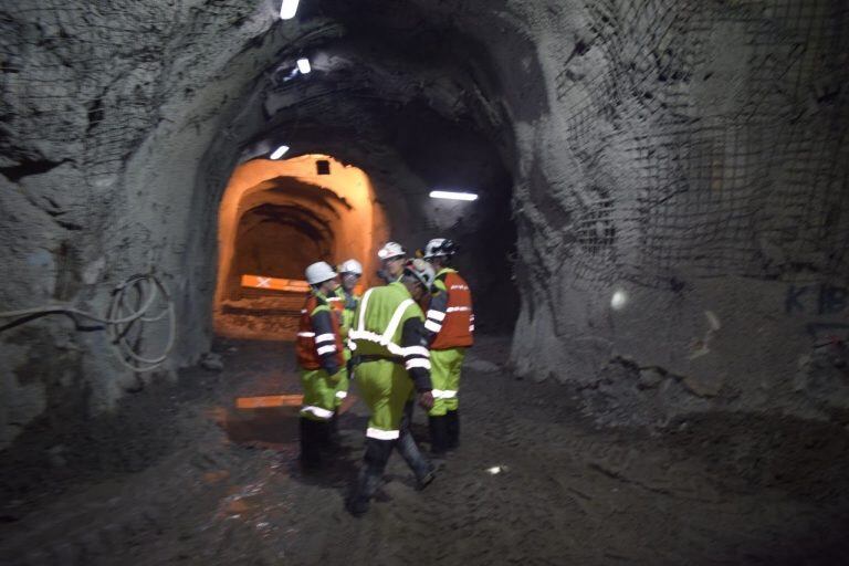 Mina subterránea en yacimiento Cerro Negro