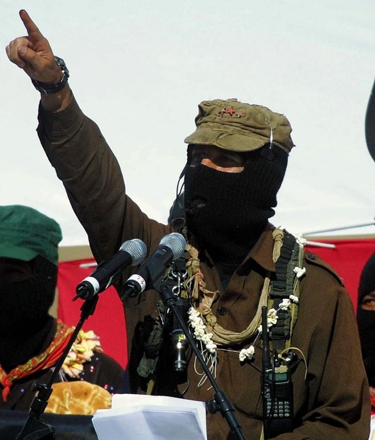 Ejército Zapatista, subcomandante Marcos (AFP)