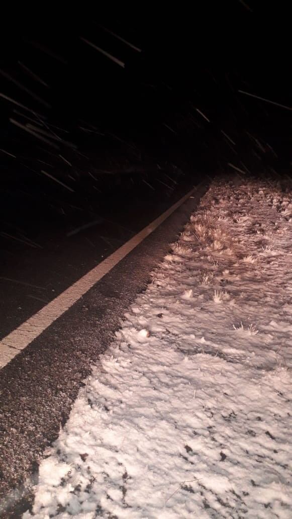 Nevada en las Altas Cumbres en Córdoba este miércoles 22 de mayo.