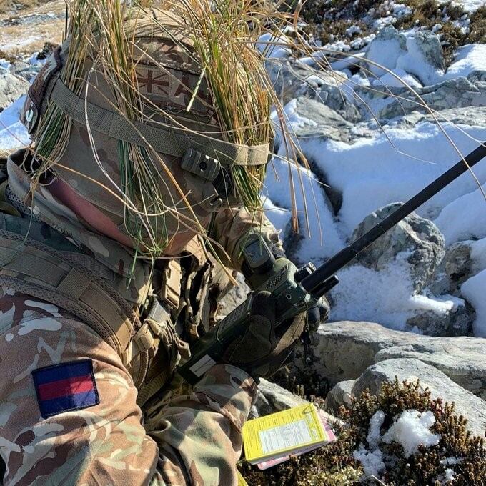 Soldado miembro del Pelotón de Señales.