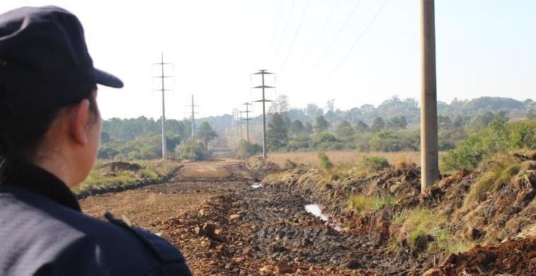 Se realizaron nuevos rastrillajes en la zona donde apareció el presunto cadáver de Ifrán. (Foto: El Territorio)