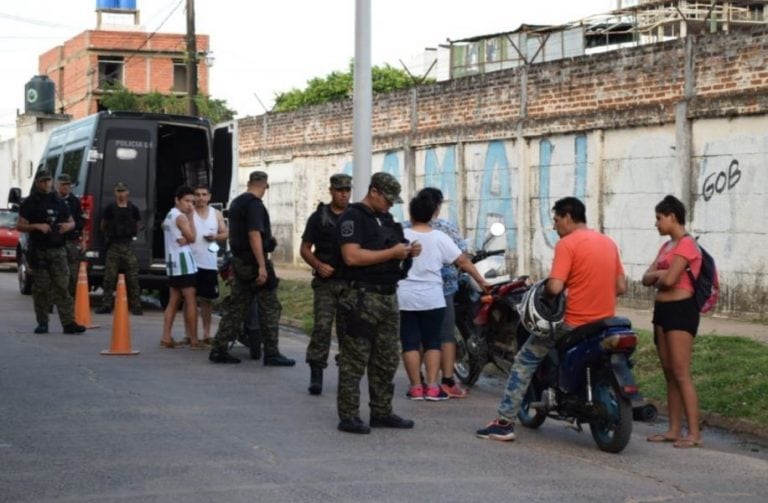 Megaoperativo policial en Corrientes. (Foto: Corrientes Hoy)