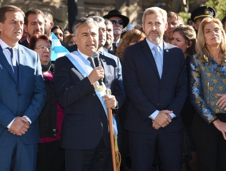 Palabras del gobernador Alfredo Cornejo en el acto llevado a cabo en la Plaza San Martín.