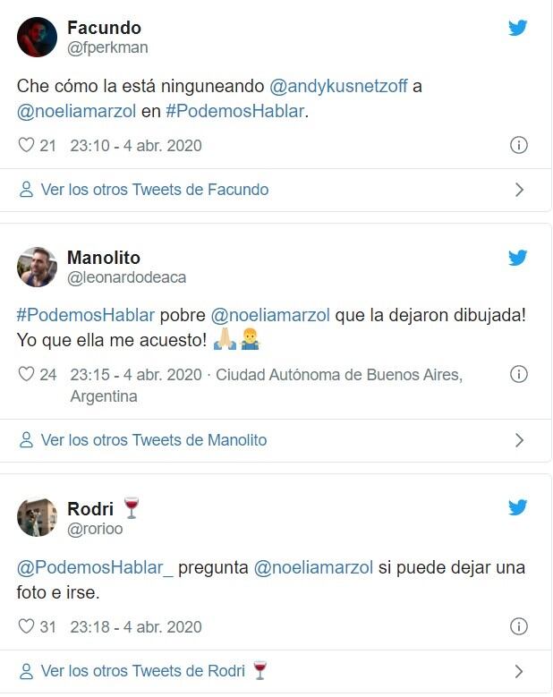 Los hombres también la respaldaron. (Twitter)