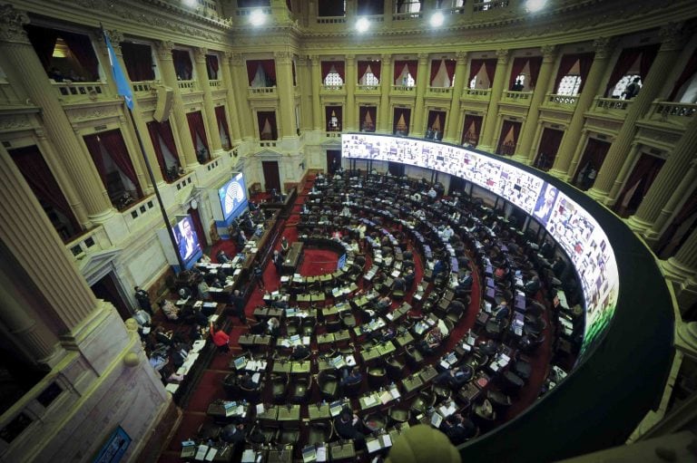 Sesión en la Cámara de Diputados.