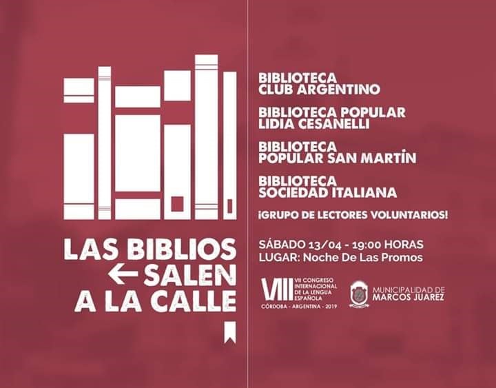 Las bibliotecas salen a las calles.