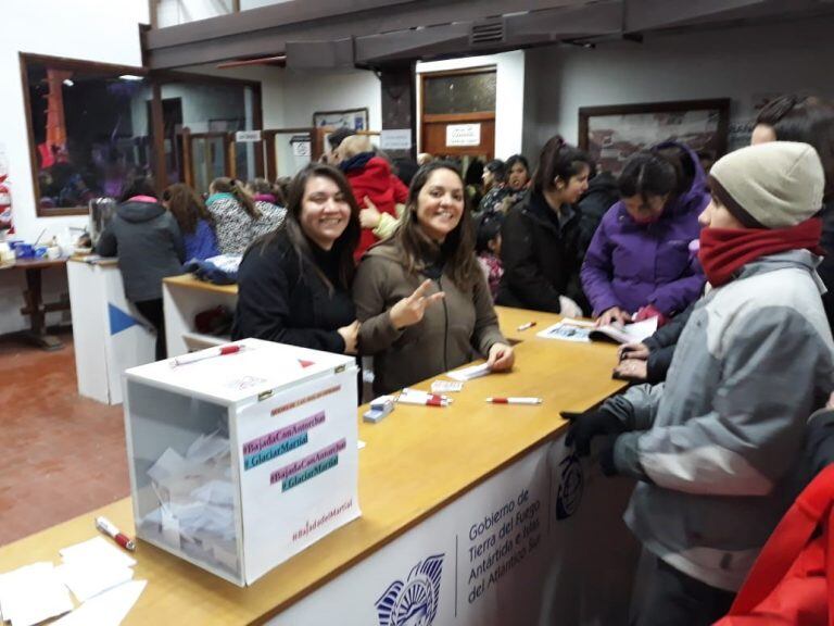 El Holl del Glaciar donde te anotabas para participar para los sorteos