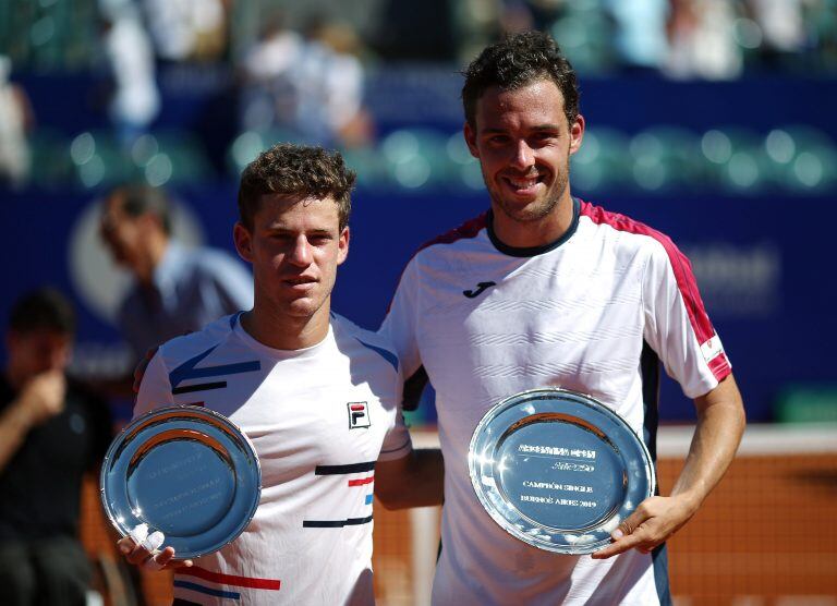 Marco Cecchinato festeja su victoria en el Argentina Open 250 (REUTER)