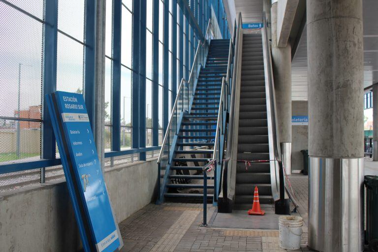 Estación de trenes Rosario Sur. Prensa Lorena Giménez