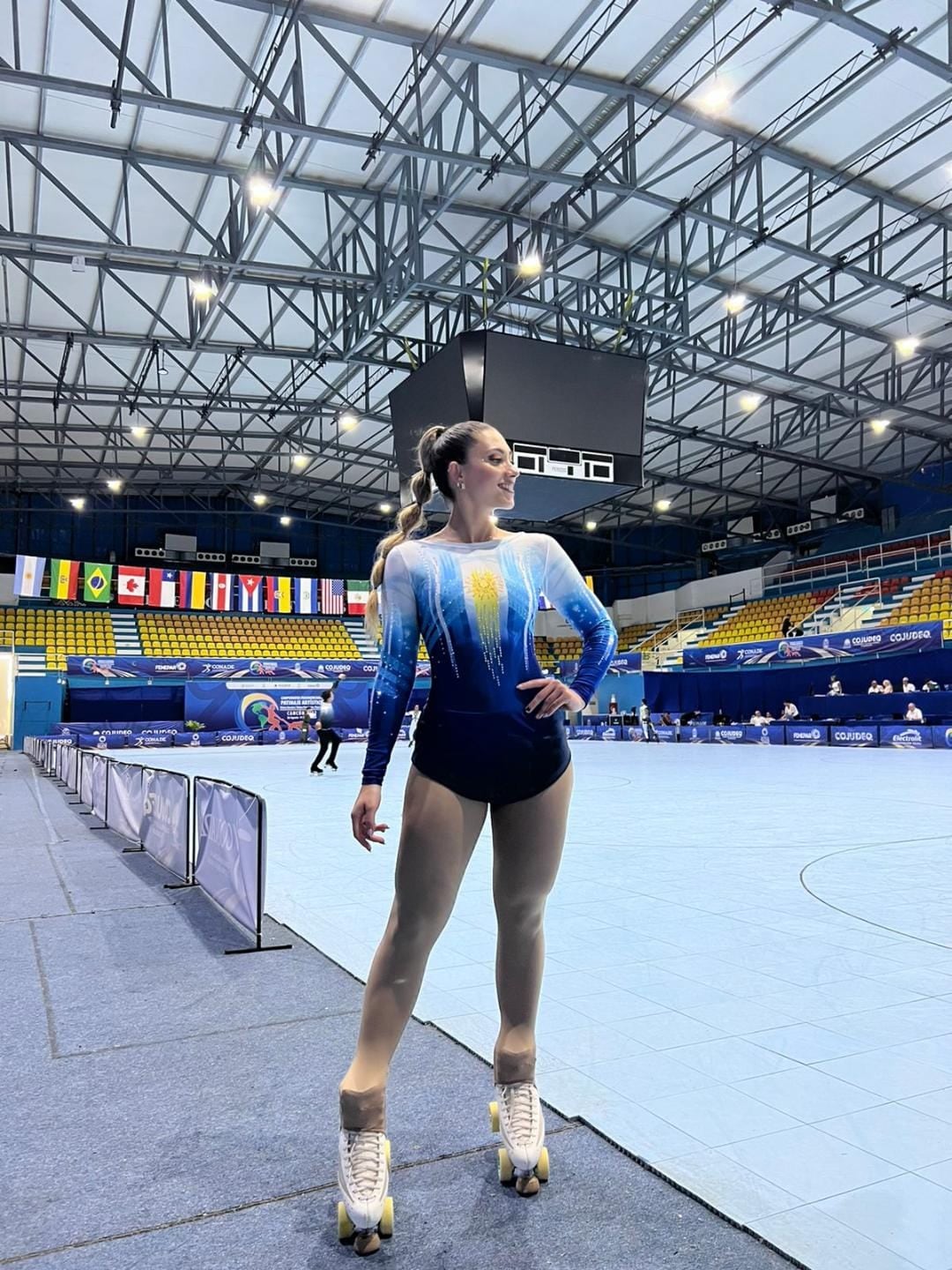 Valentina  Campanella quedó en el Top 10 del Panamericano de Patinaje Artístico.