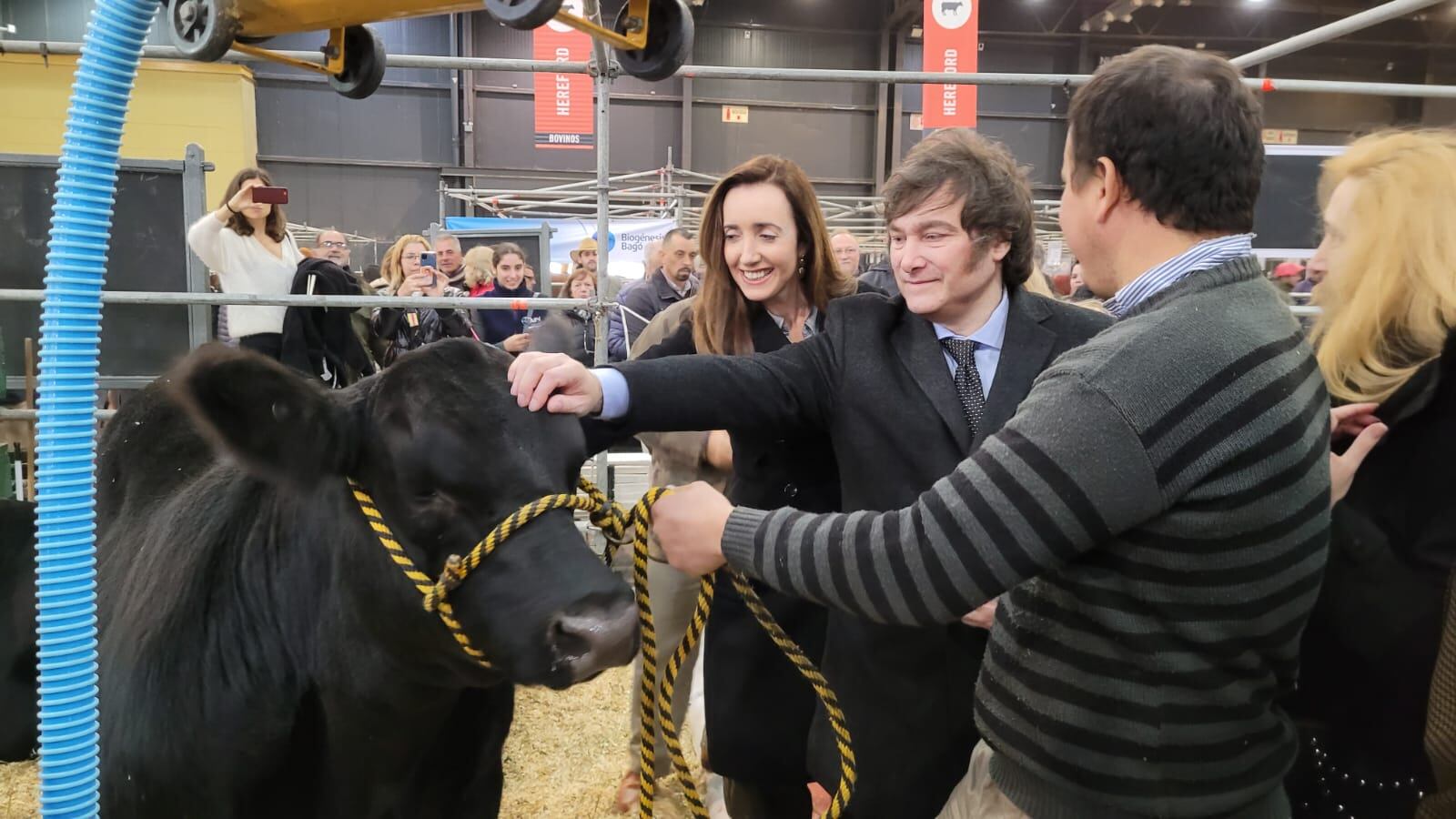 javier milei en la rural 2023