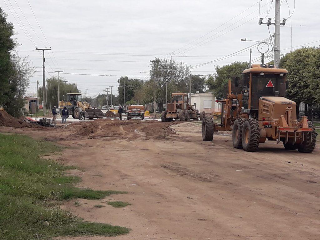 Pavimento en avenidas Vaudagna y Bernardi de Arroyito