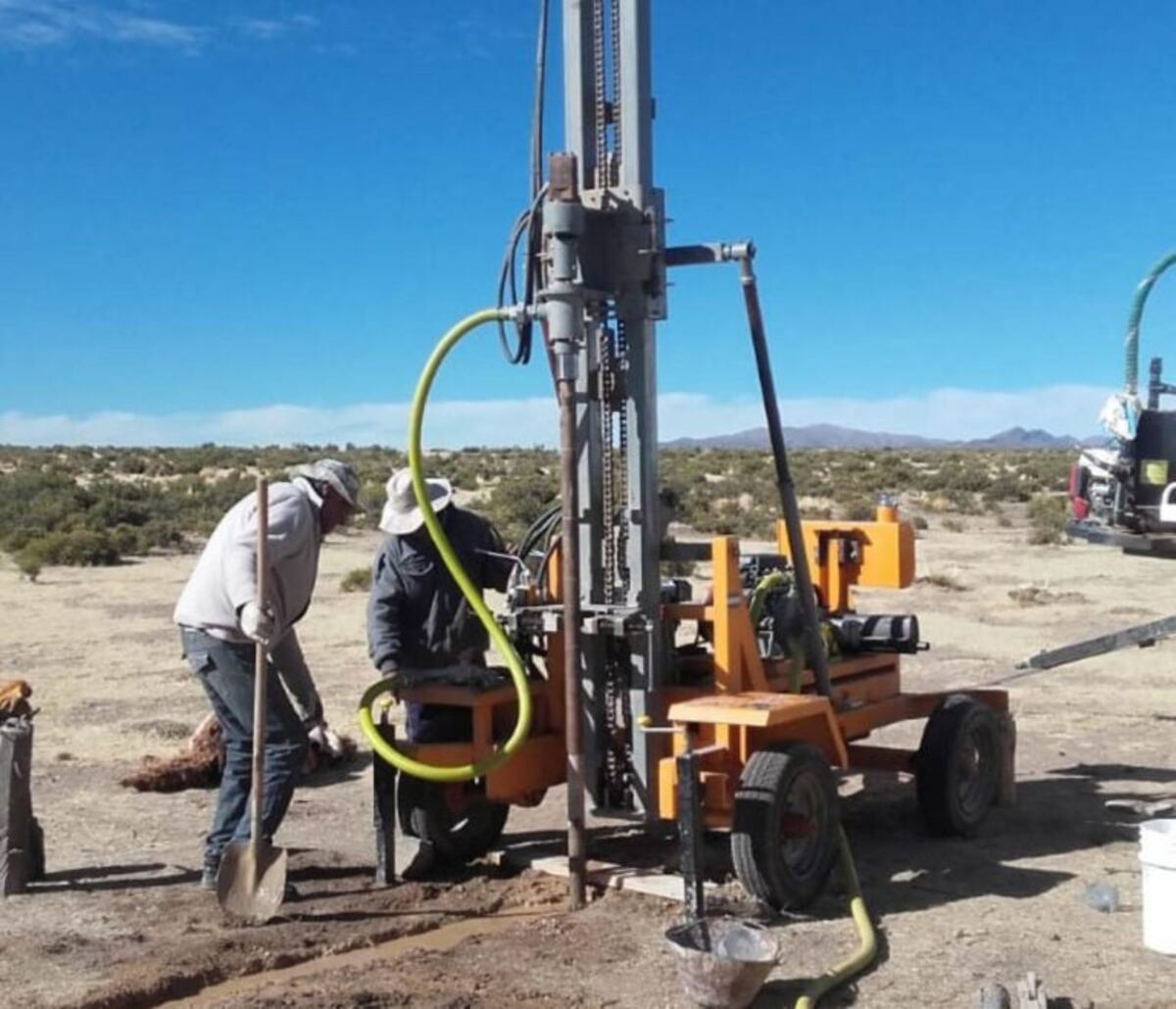 Resultaron exitosas las perforaciones para extraer "agua segura" en Cieneguillas