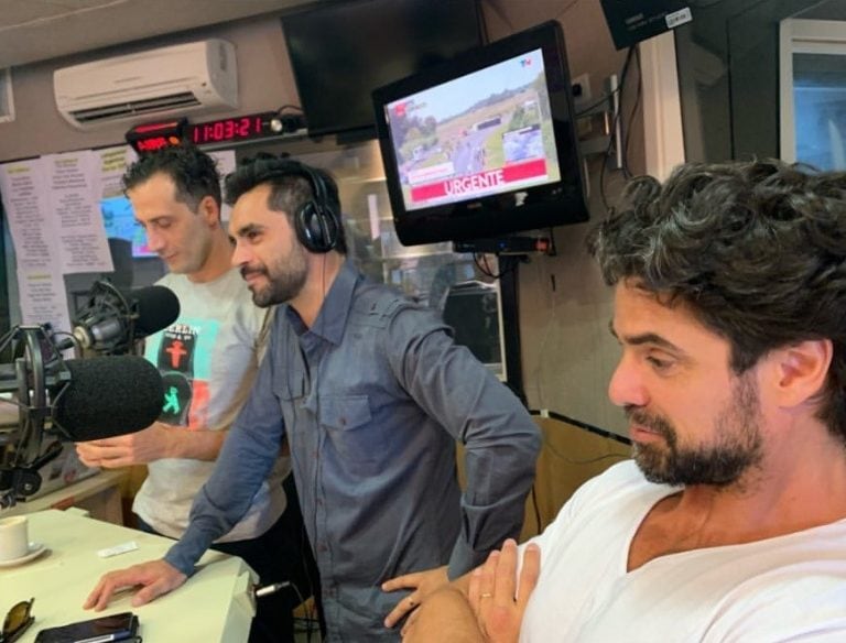 Luciano Castro, Luciano Cáceres y Gonzalo Heredia (Instagram/@castrolucianoook)