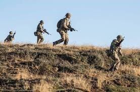 Ejercicios terrestres en Malvinas