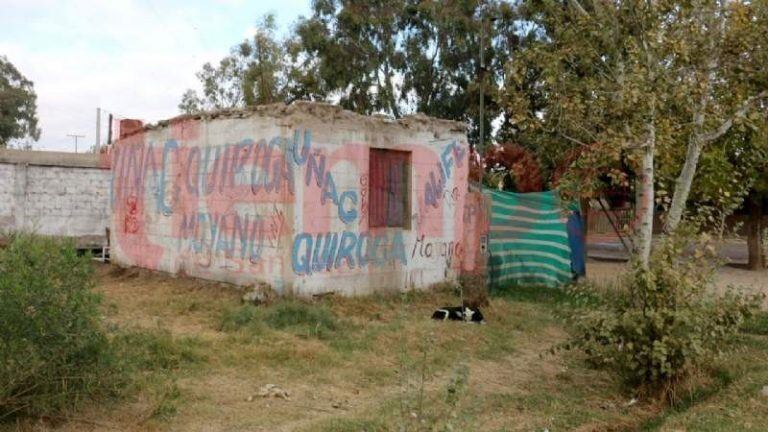 La casa donde vivía el nene fallecido.