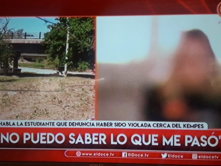 El relato de la joven violada en primera persona, en una nota exclusiva con Noticiero Doce.