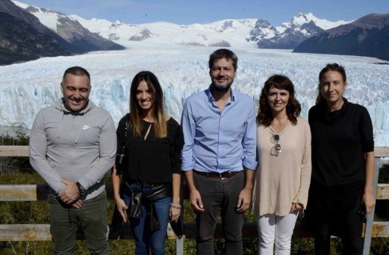 El Ministro Matías  lammens en su visita a El Calafate