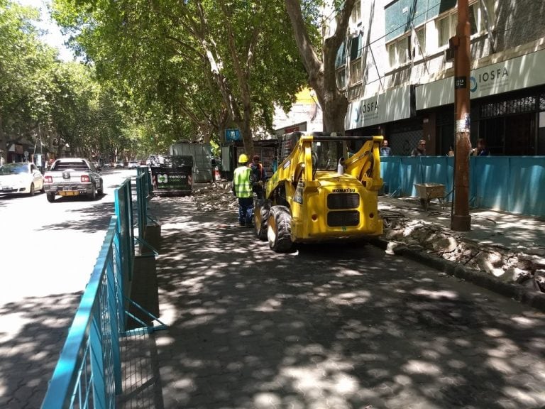 Obras en Ciudad de Mendoza.