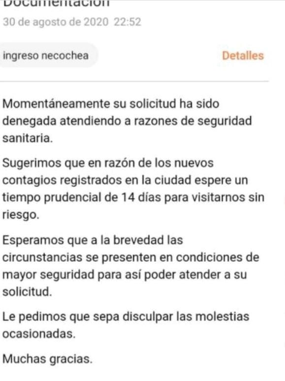 Pide que autoricen su viaje para cuidar a su mamá enferma (TN)