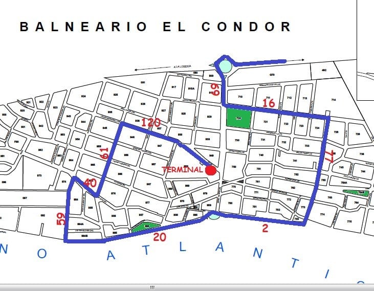 Agregaron nuevos recorridos de una línea de colectivos en El Cóndor