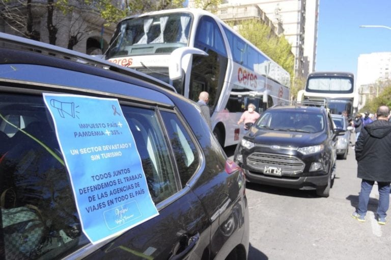 Marcha nacional de las empresas de viajes y turismo.