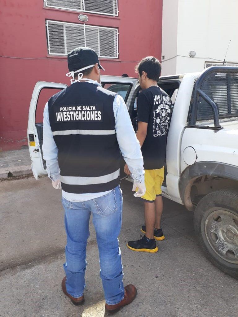 Detuvieron a un hombre por incitar el robo de comercios. (Policía de Salta)