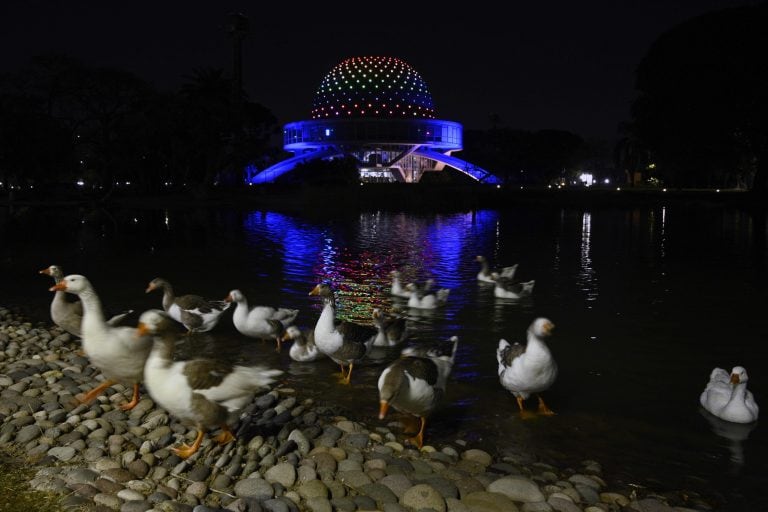 El planetario en la zona de los bosques de Palermo. (Juan Mambromatta / AFP)