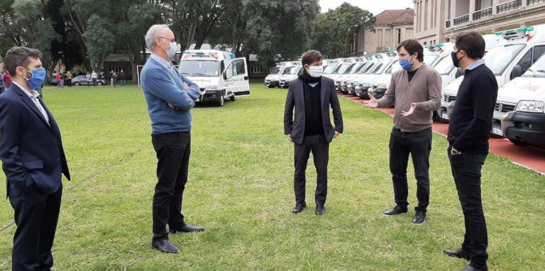 Axel Kicillof en Ensenada (Foto: Twitter)