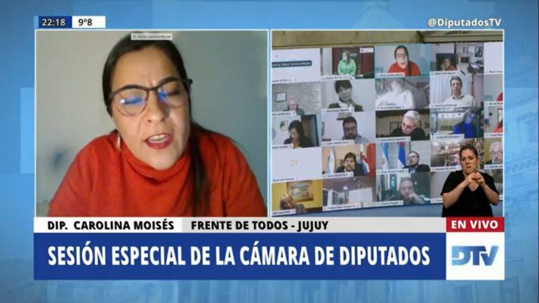 "El planteo que hace la oposición es imposible de tolerar cuando en la propia Legislatura de CABA y en las de las provincias gobernadas por el radicalismo se sesiona virtualmente", resaltó Moisés.