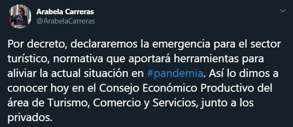 Emergencia turística RN