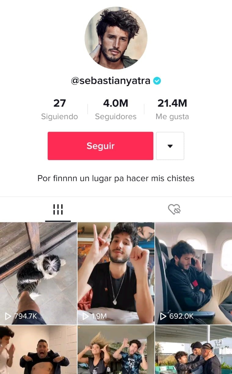 El perfil de Yatra en TikTok (Foto:Captura)