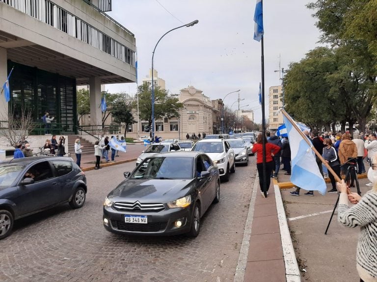 Banderazo por Vicentin en Rafaela