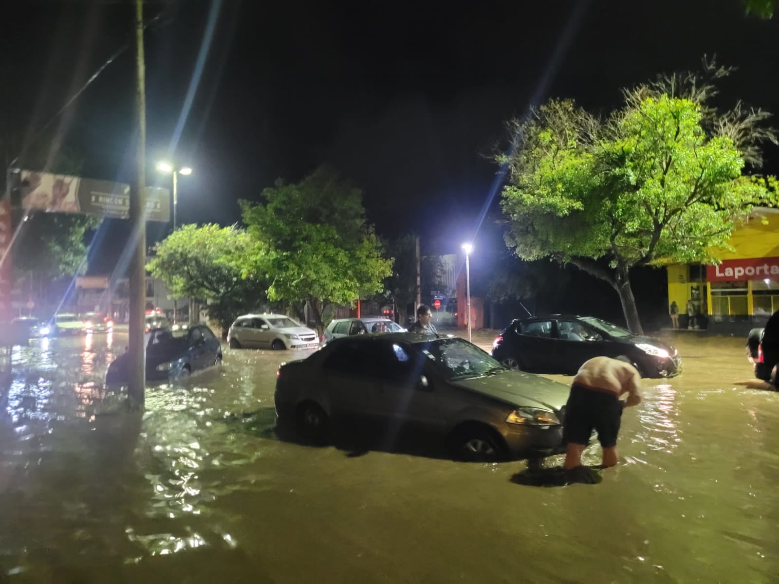 La lluvia provocó diversos problemas en Alta Gracia. (La Voz)