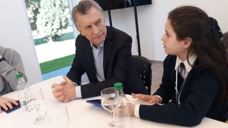 Mauricio Macri recibió a chicos correntinos