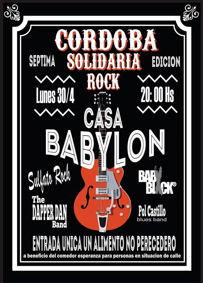 Afiche Rock Solidario 30 abril