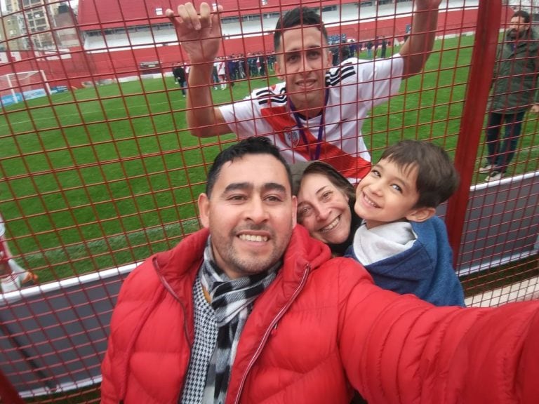 Matias Luque y su familia