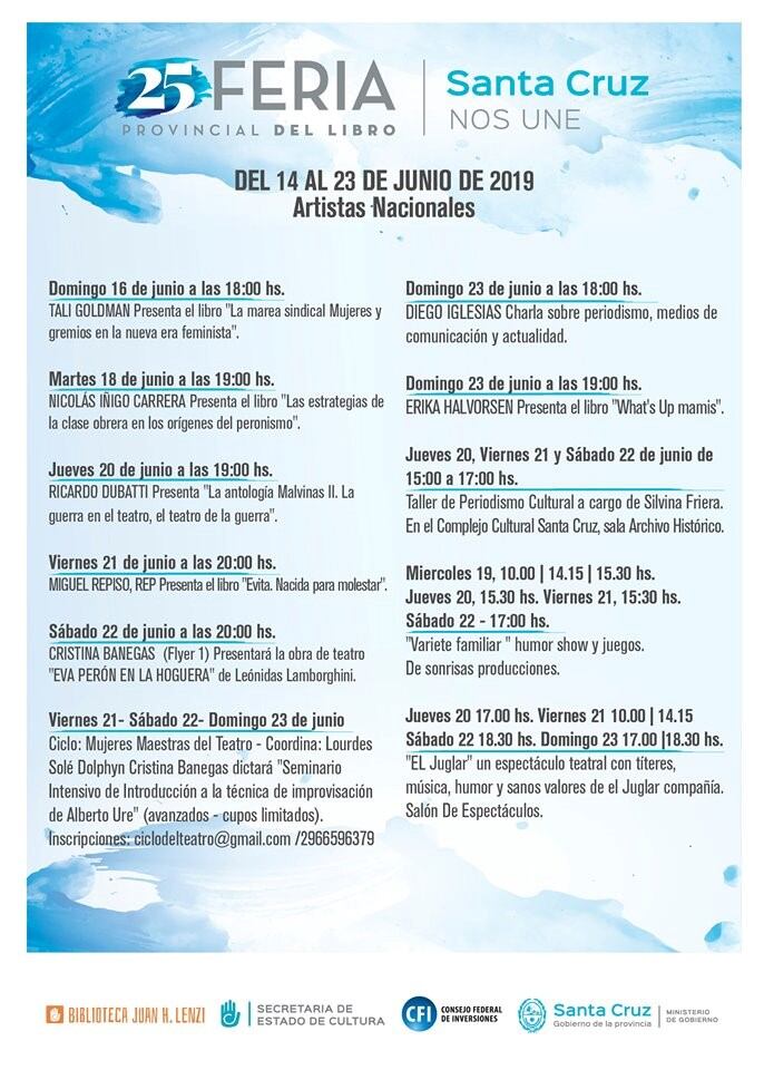 25° feria provincial del libro 2019