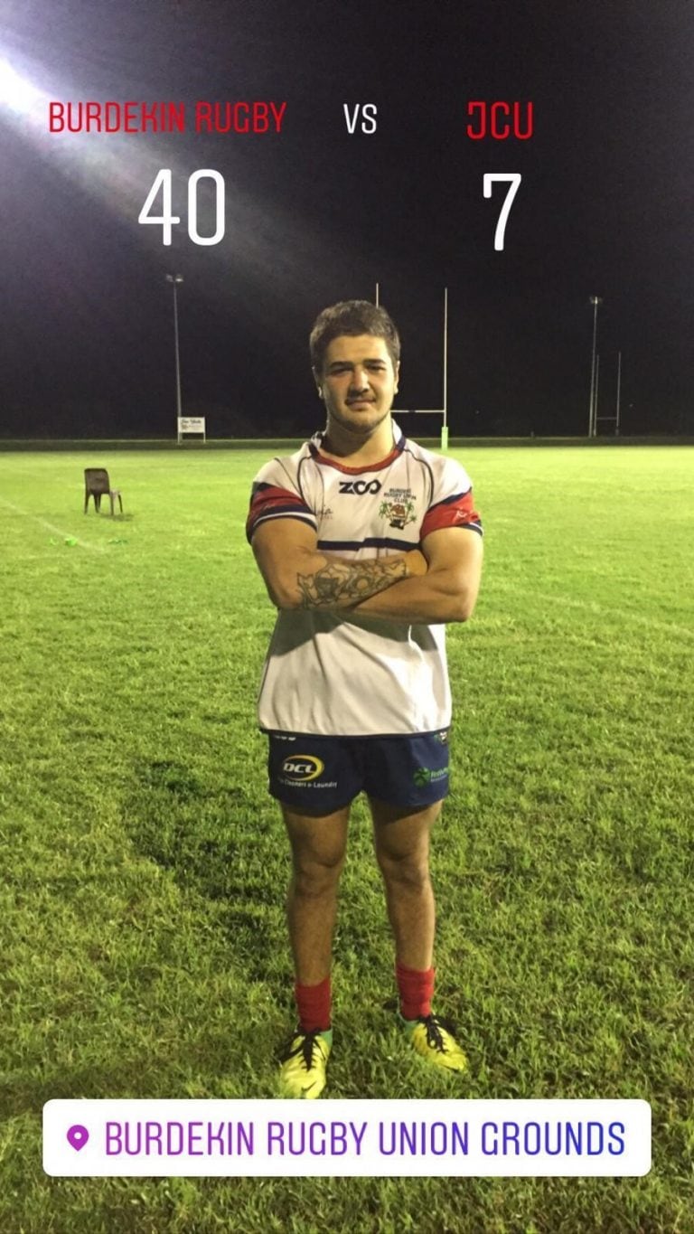 Nicolino Rodríguez, jugador de rugby fueguino