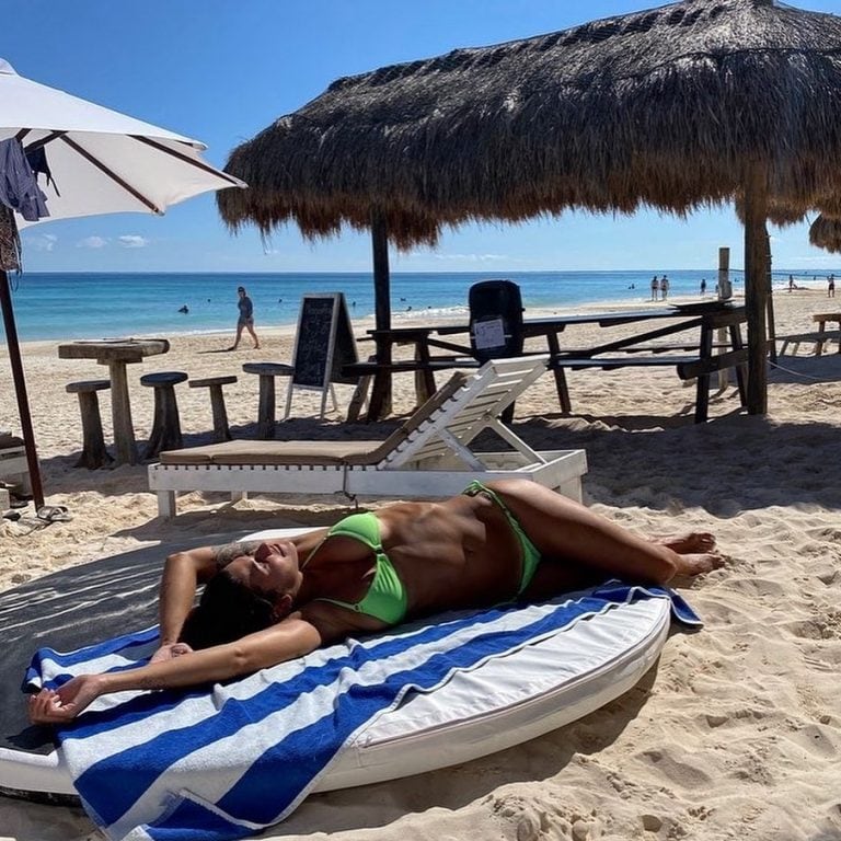 Ivana Nadal se mostró relajada en bikini. (Instagram)