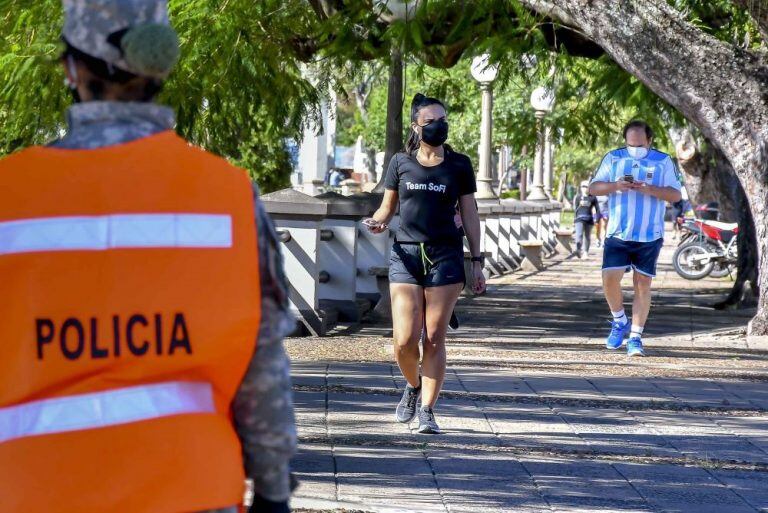 A lo largo del recorrido se observó presencia policial.