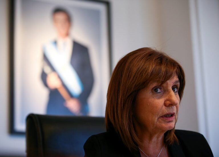 La ministra de Seguridad, Patricia Bullrich\u002E Crédito: REUTERS/Agustin Marcarian\u002E