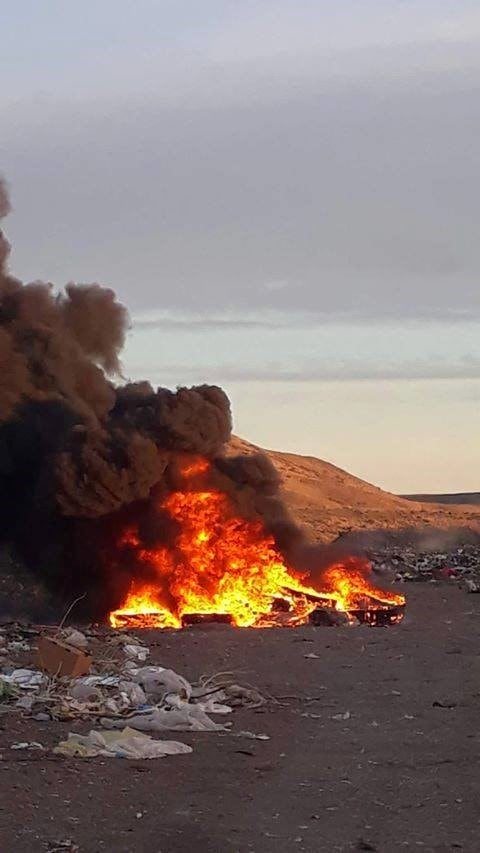 Denuncian quema ilegal de basura en Perito Moreno