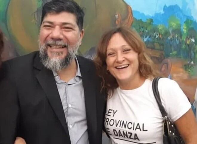 Joselo Schuap y Gabylí Anadón, durante el lanzamiento del Instituto de Danza. La Secretaría de Cultura, con rango de Ministerio, tendrá a su cargo la organización con el Parque del Conocimiento.